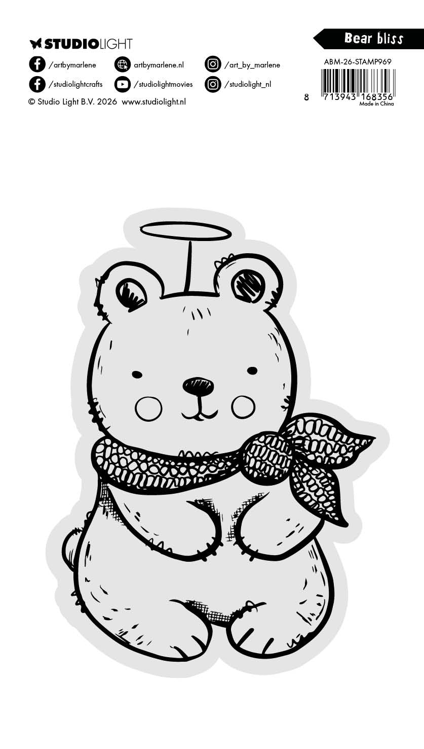 ABM Clear Stamp Bear Blizz Art by Marlene 1 Piece