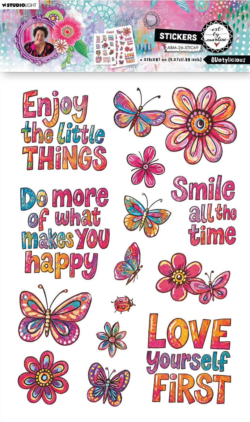 ABM Stickers Quotylicious Art by Marlene 2 Sheets