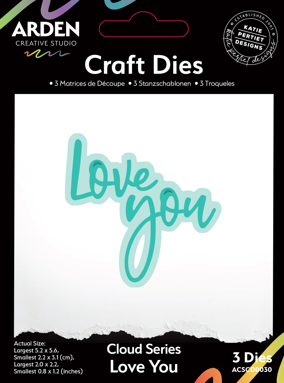 Arden Creative Studio Sentiment Cloud Series Love You Craft Die Set