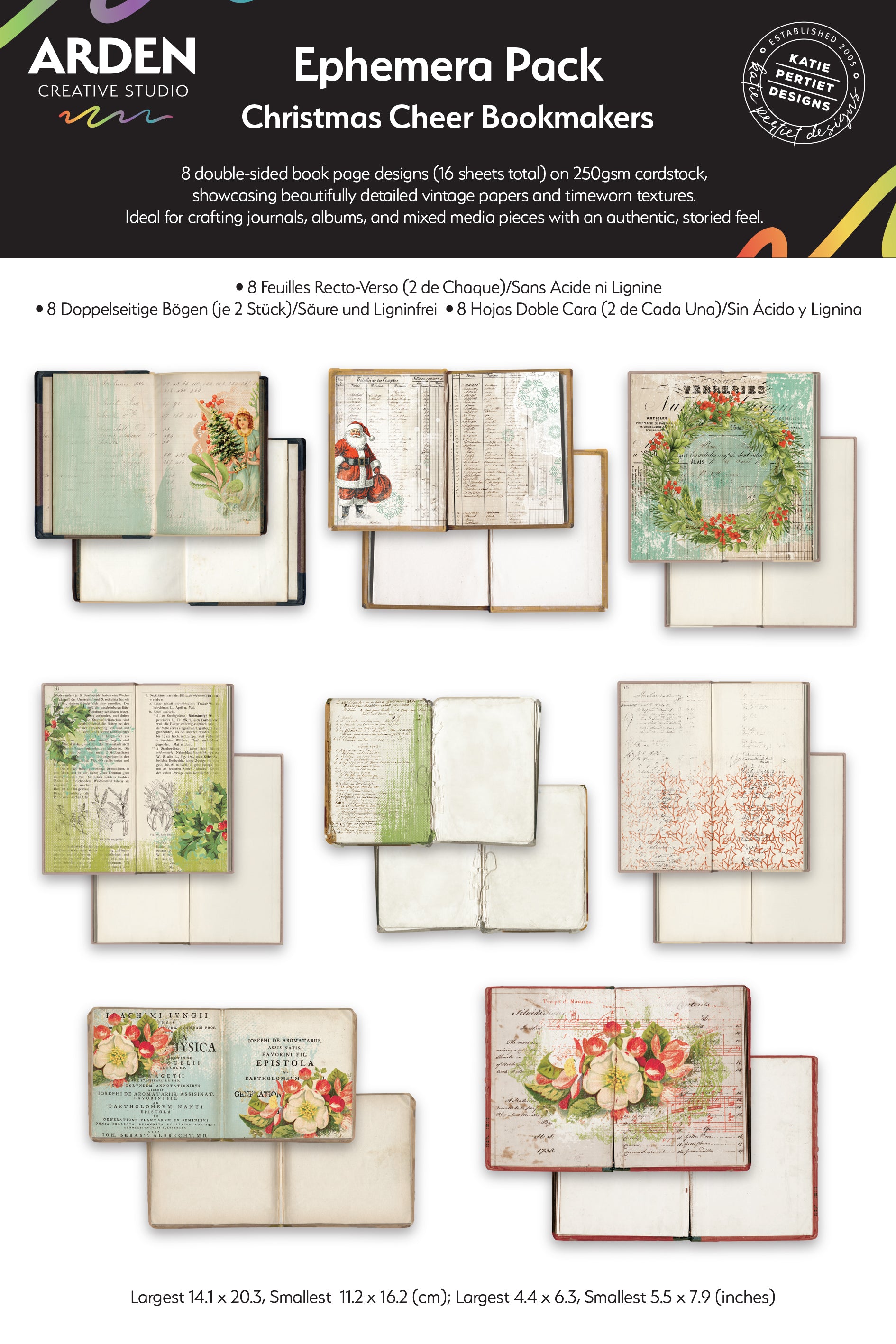 Arden Creative Studio Christmas Cheer Bookmakers Ephemera Pack