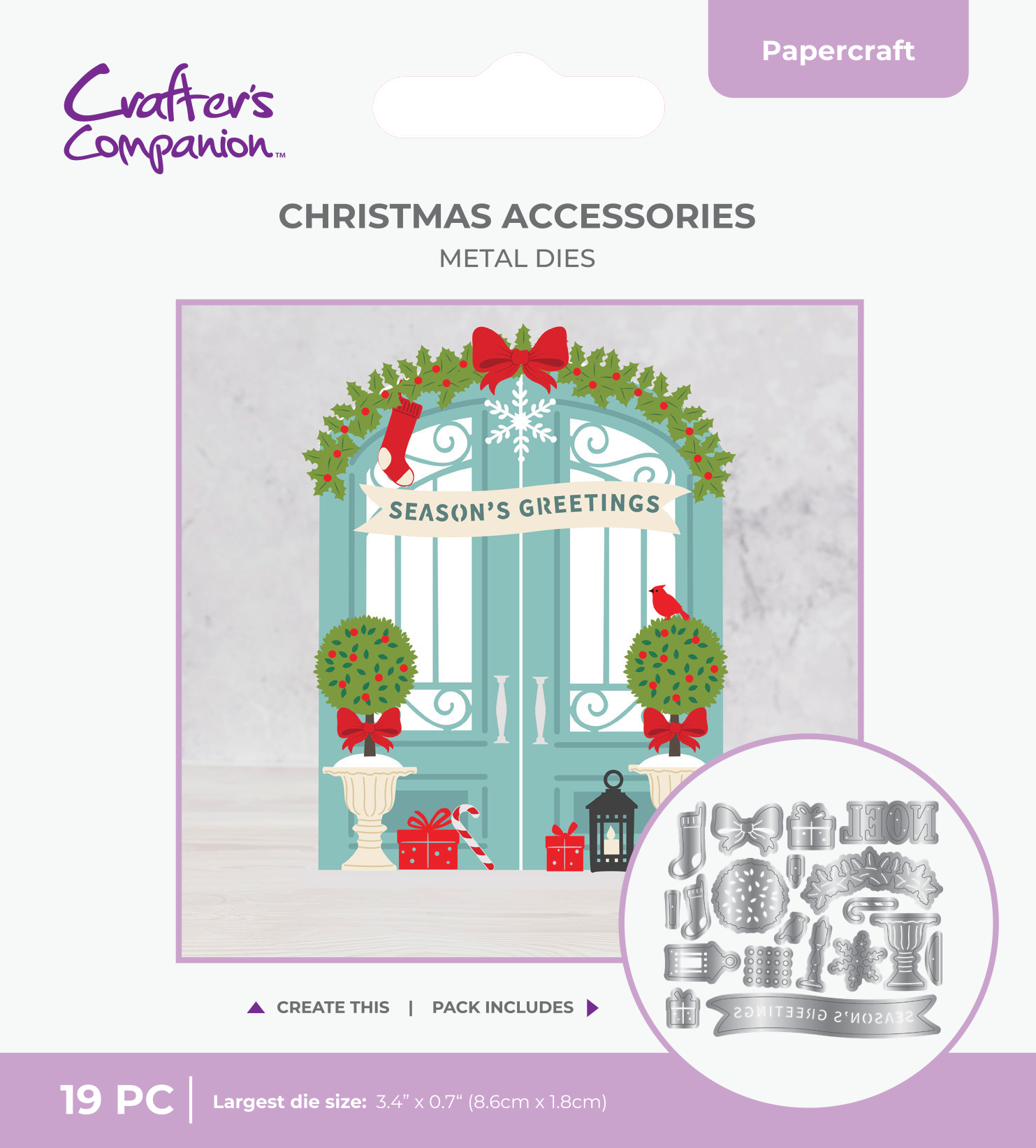 Crafter's Companion Metal Die - Christmas Accessories