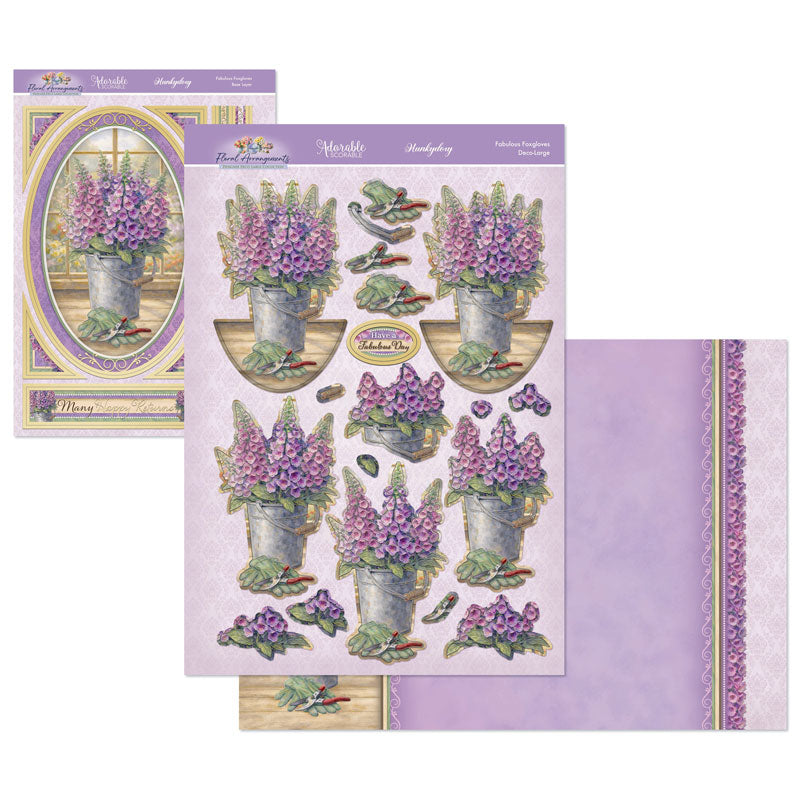 Floral Arrangements Deco-Large Set - Fabulous Foxgloves
