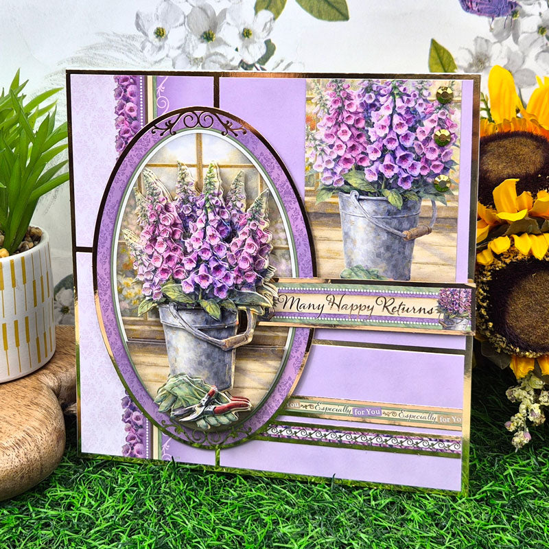 Floral Arrangements Deco-Large Set - Fabulous Foxgloves