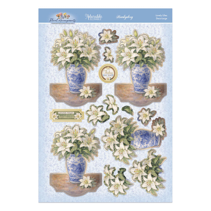 Floral Arrangements Deco-Large Set - Lovely Lilies