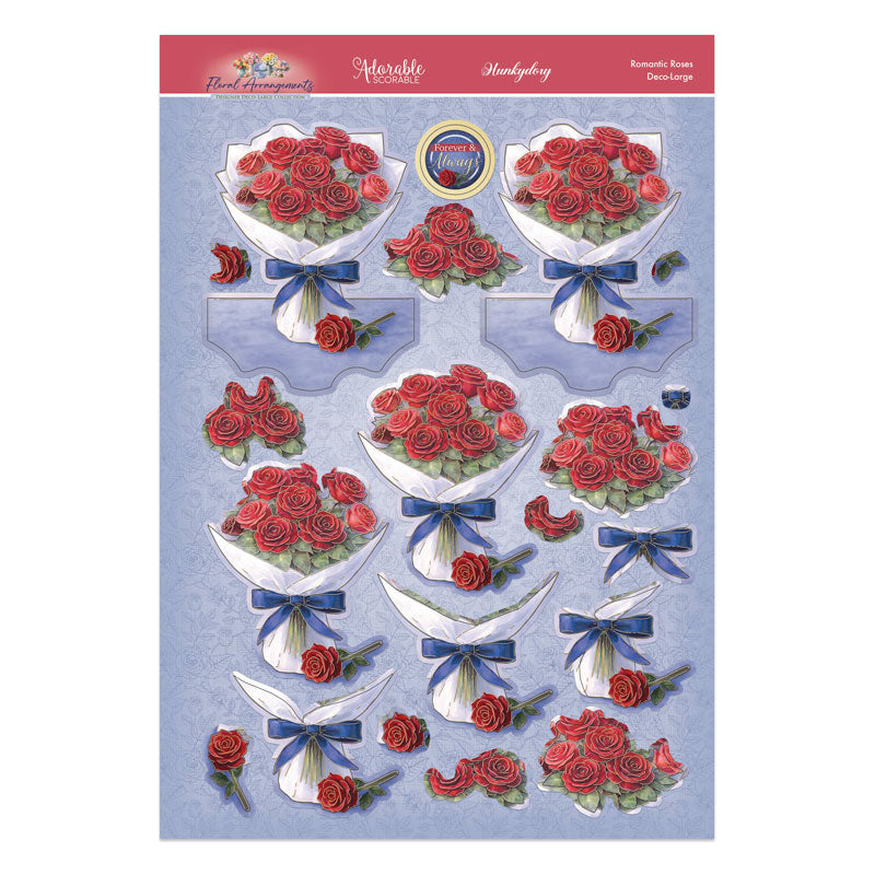 Floral Arrangements Deco-Large Set - Romantic Roses