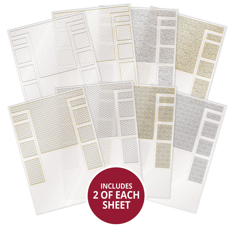 Foiled Pattern Acetate Stepper Cards