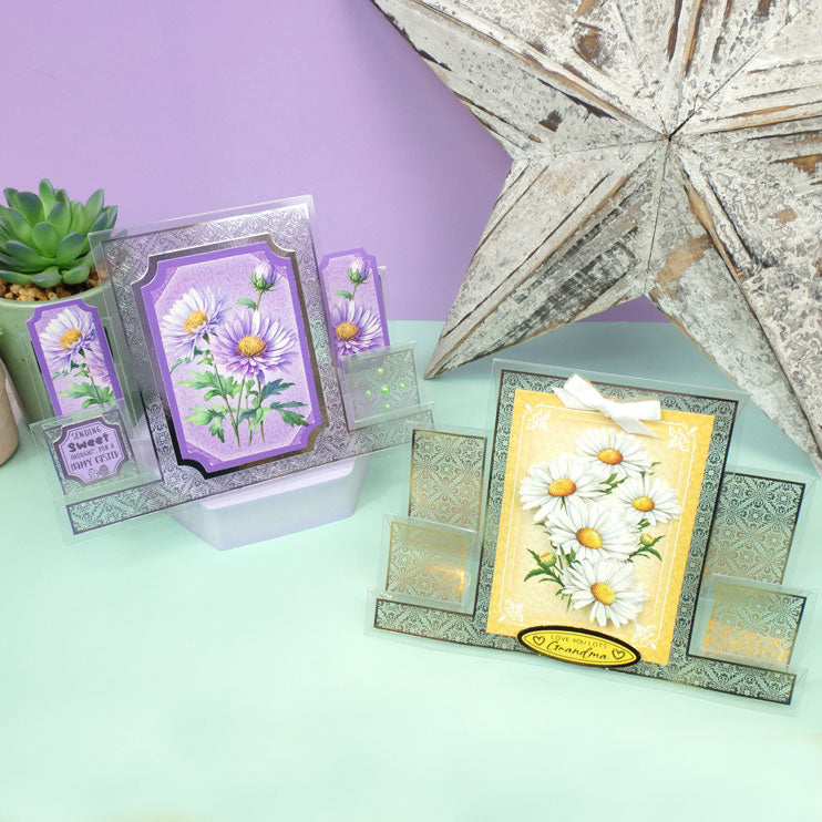 Foiled Pattern Acetate Stepper Cards