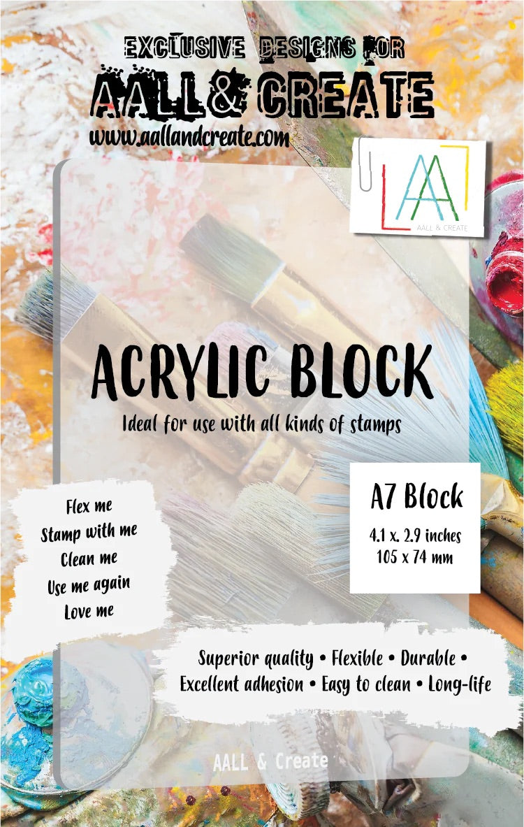 AALL and Create Acrylic Block -- A7