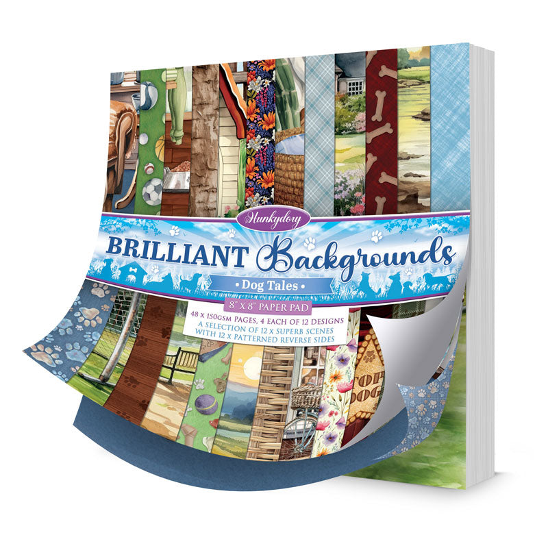 Brilliant Backgrounds - Dog Tales 8"x8" Paper Pad