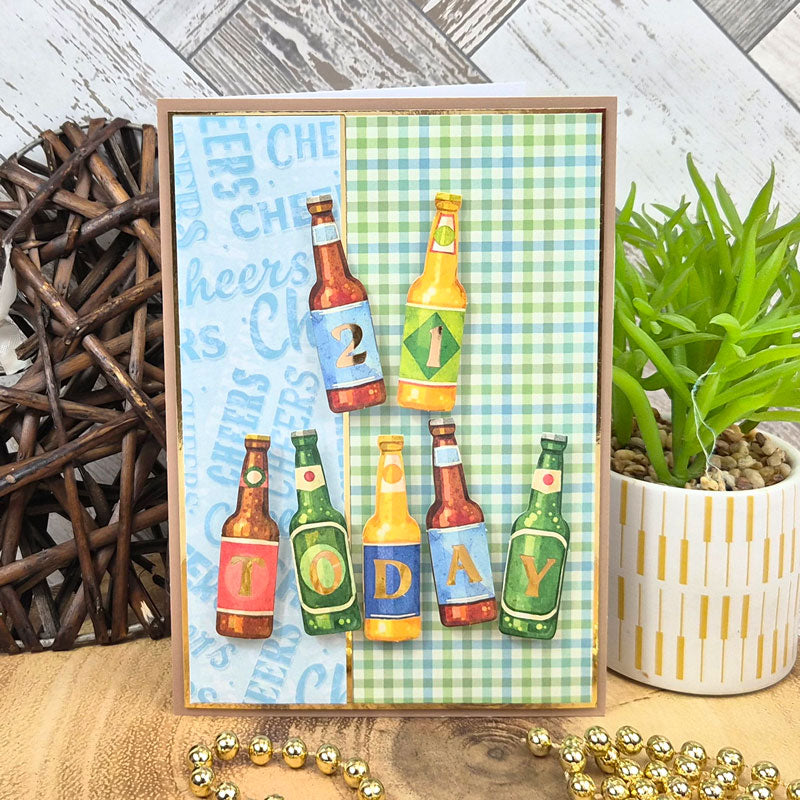 Brilliant Backgrounds - Cheers 8" x 8" Paper Pad