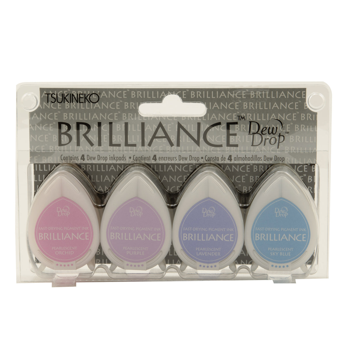 Tsukineko • Brilliance Dew Drop Ink Pad Assortment Jewel Tone 4pcs