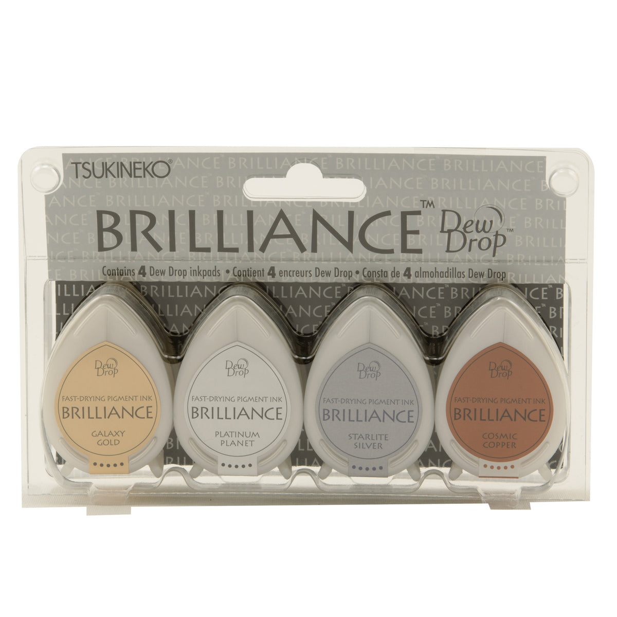 Tsukineko • Brilliance Dew Drop Ink Pad Assortment Planetarium 4pcs
