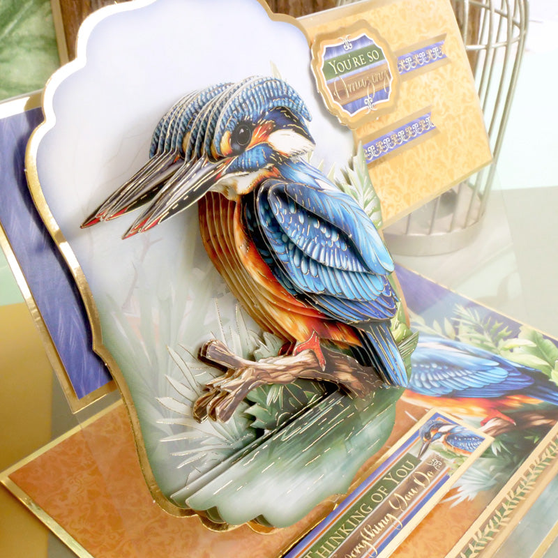 Beautiful Birds Deco-Large Set - Colourful Kingfisher