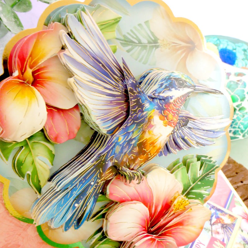 Beautiful Birds Deco-Large Set - Humming Bird