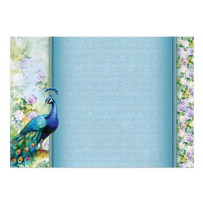 Beautiful Birds Deco-Large Set - Proud Peacock