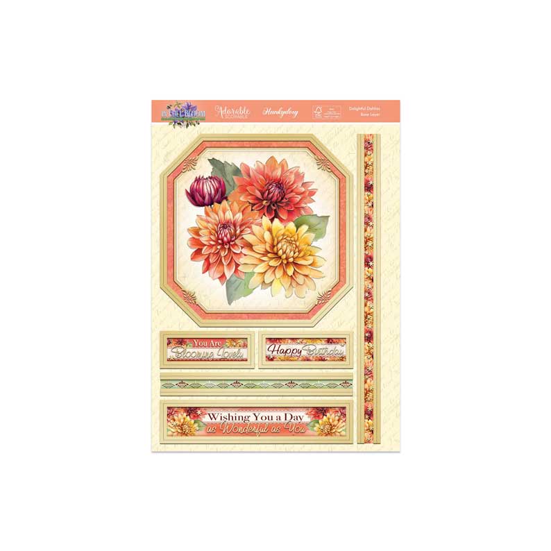 In Full Bloom Deco-Large Set - Delightful Dahlias