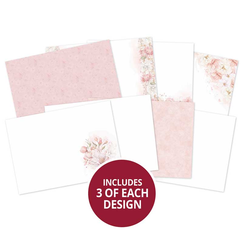 Blushing Blossoms Luxury Card Inserts