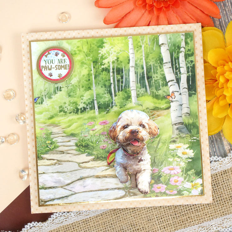 Brilliant Backgrounds - Playful Pals 8" x 8" Paper Pad