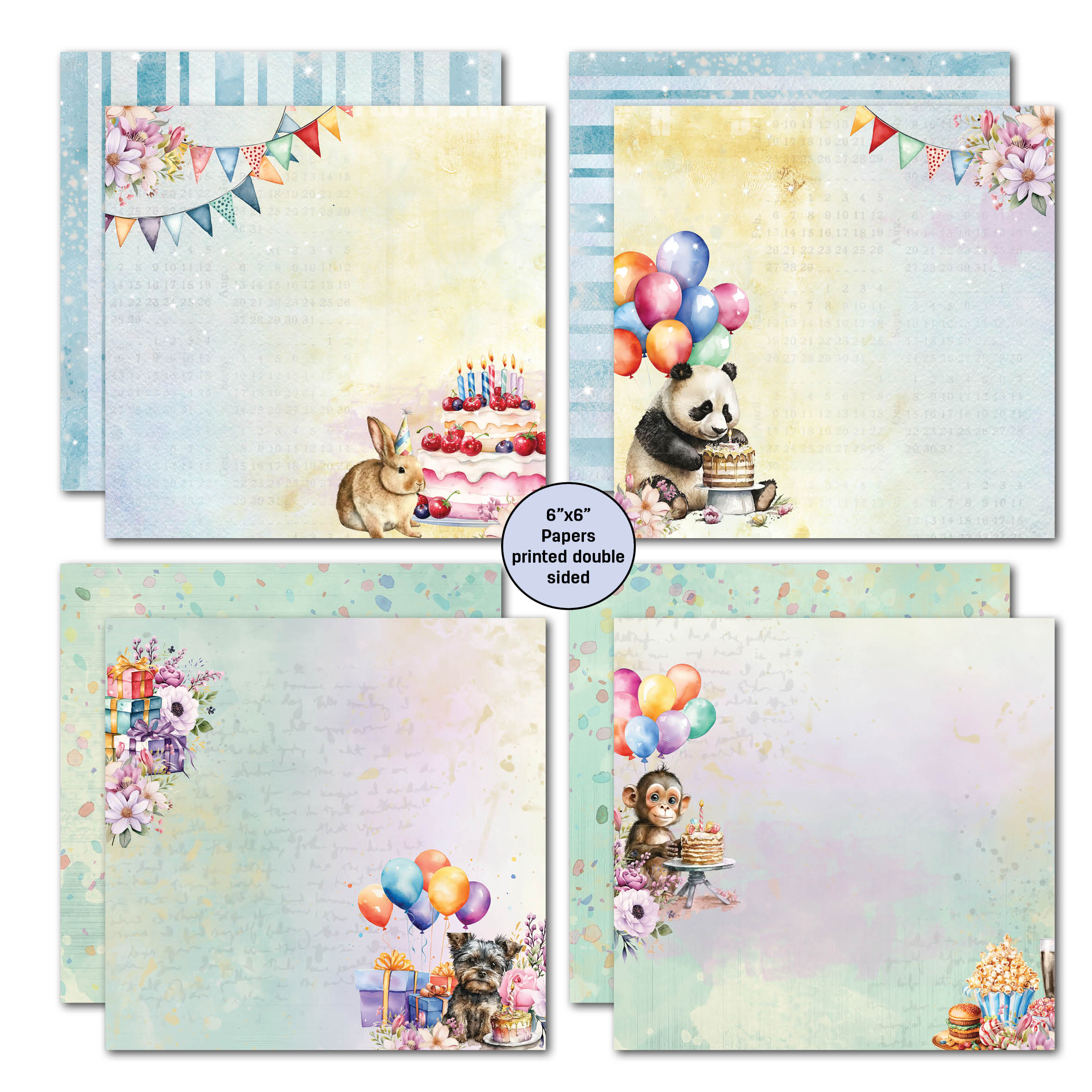 3Quarter Designs Birthday Wishes 6x6 Paper Pack