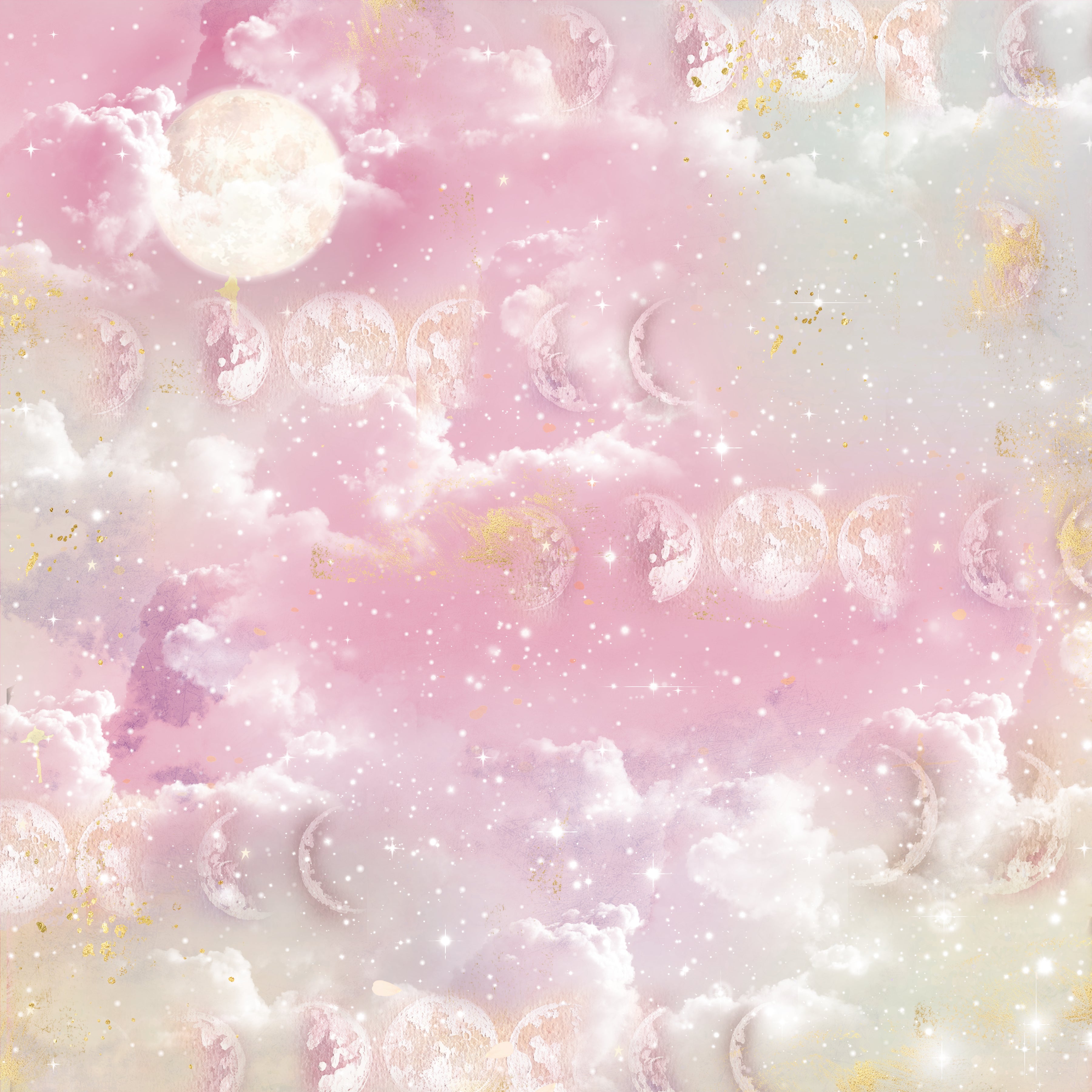 Natures Garden Lunar Blooms - 12”x12” Paper Pad