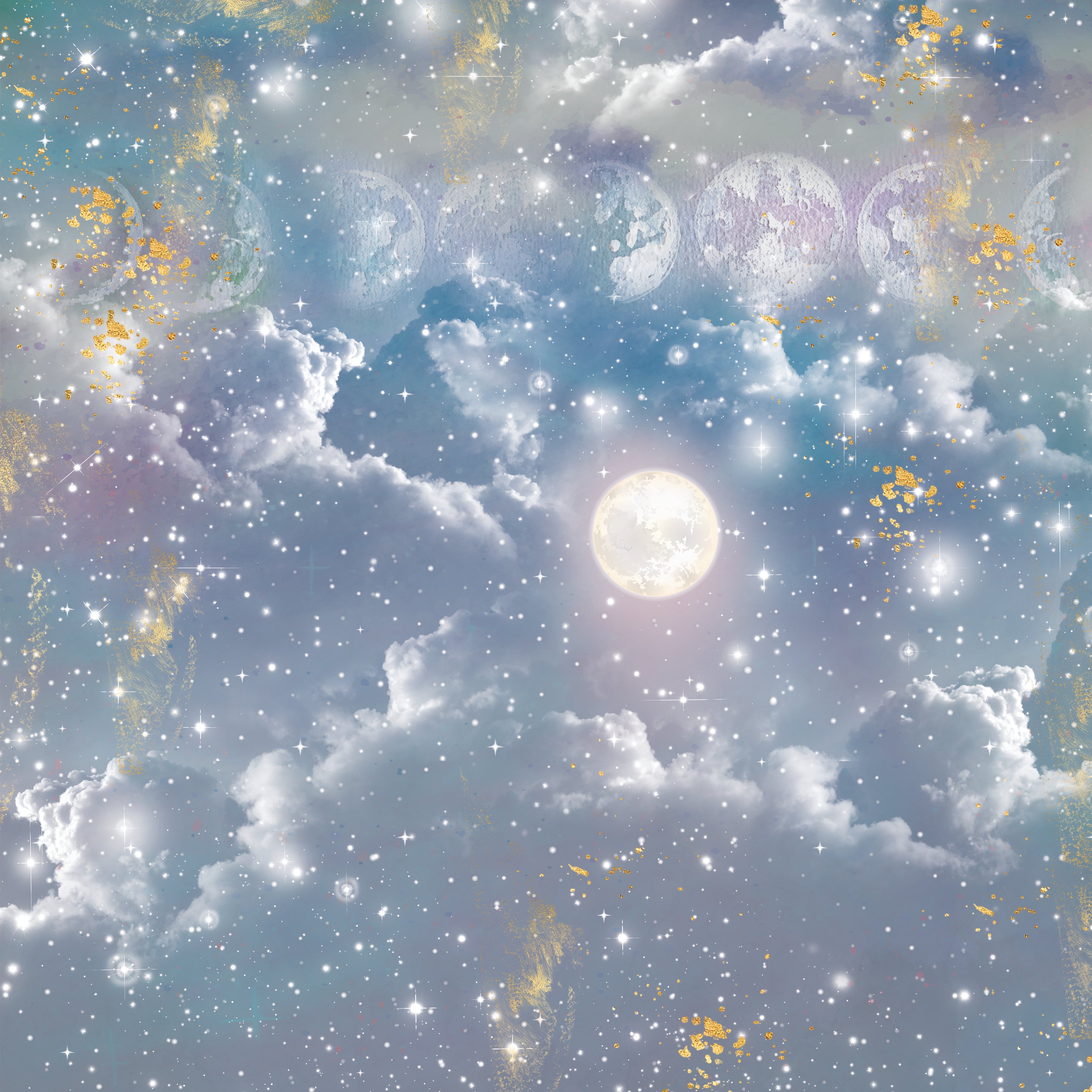 Natures Garden Lunar Blooms - 12”x12” Paper Pad