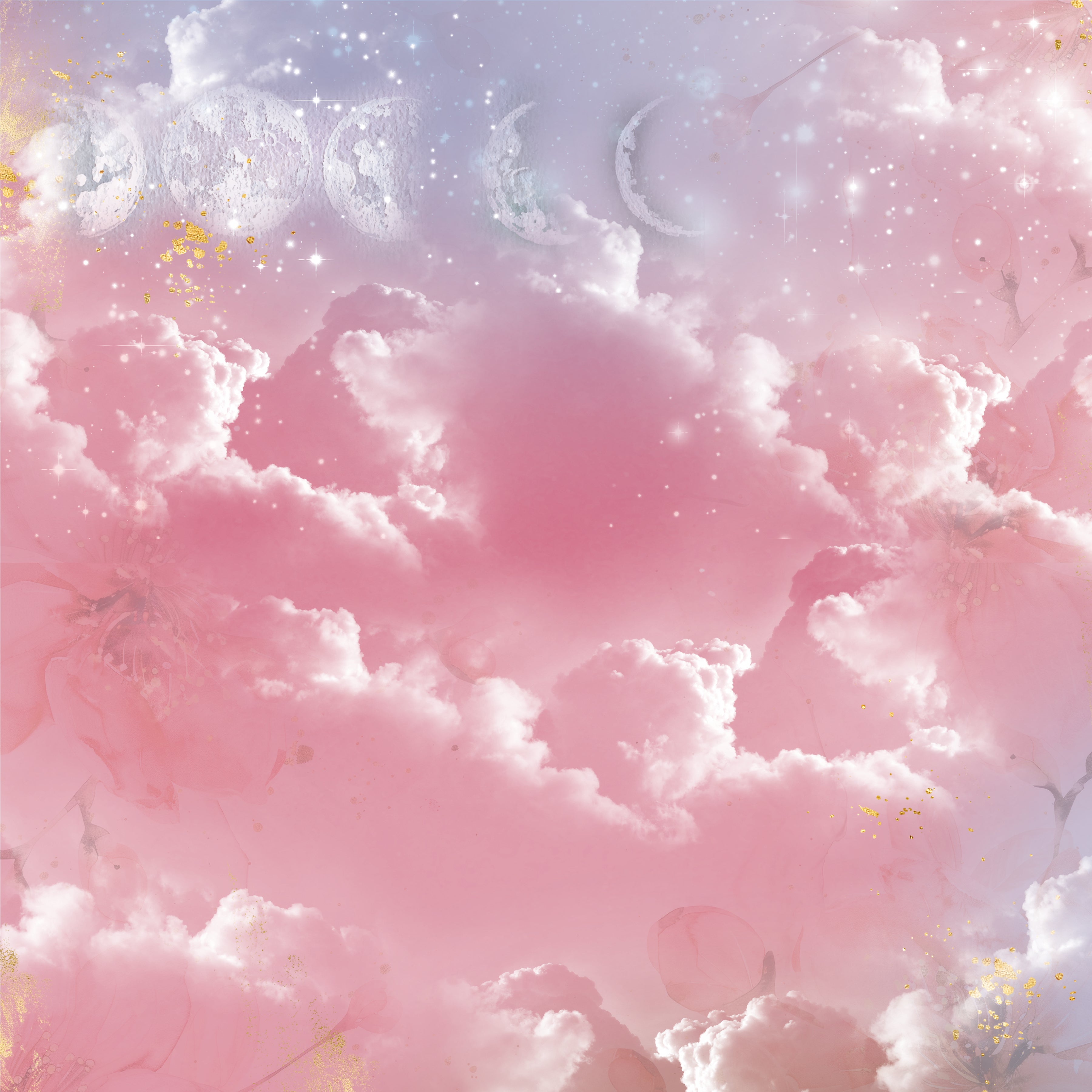 Natures Garden Lunar Blooms - 12”x12” Paper Pad