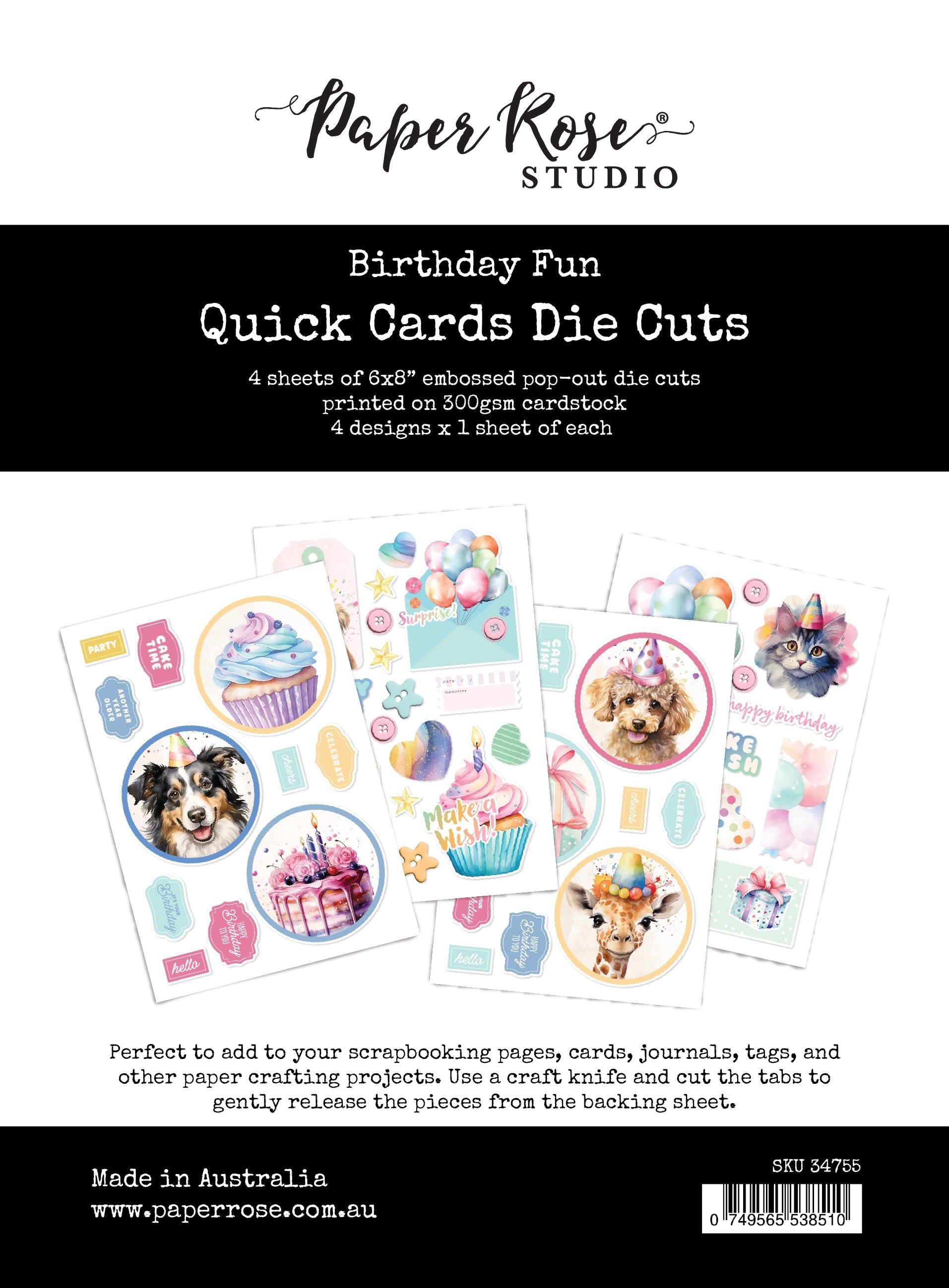 Birthday Fun Quick Card Die Cuts 34755