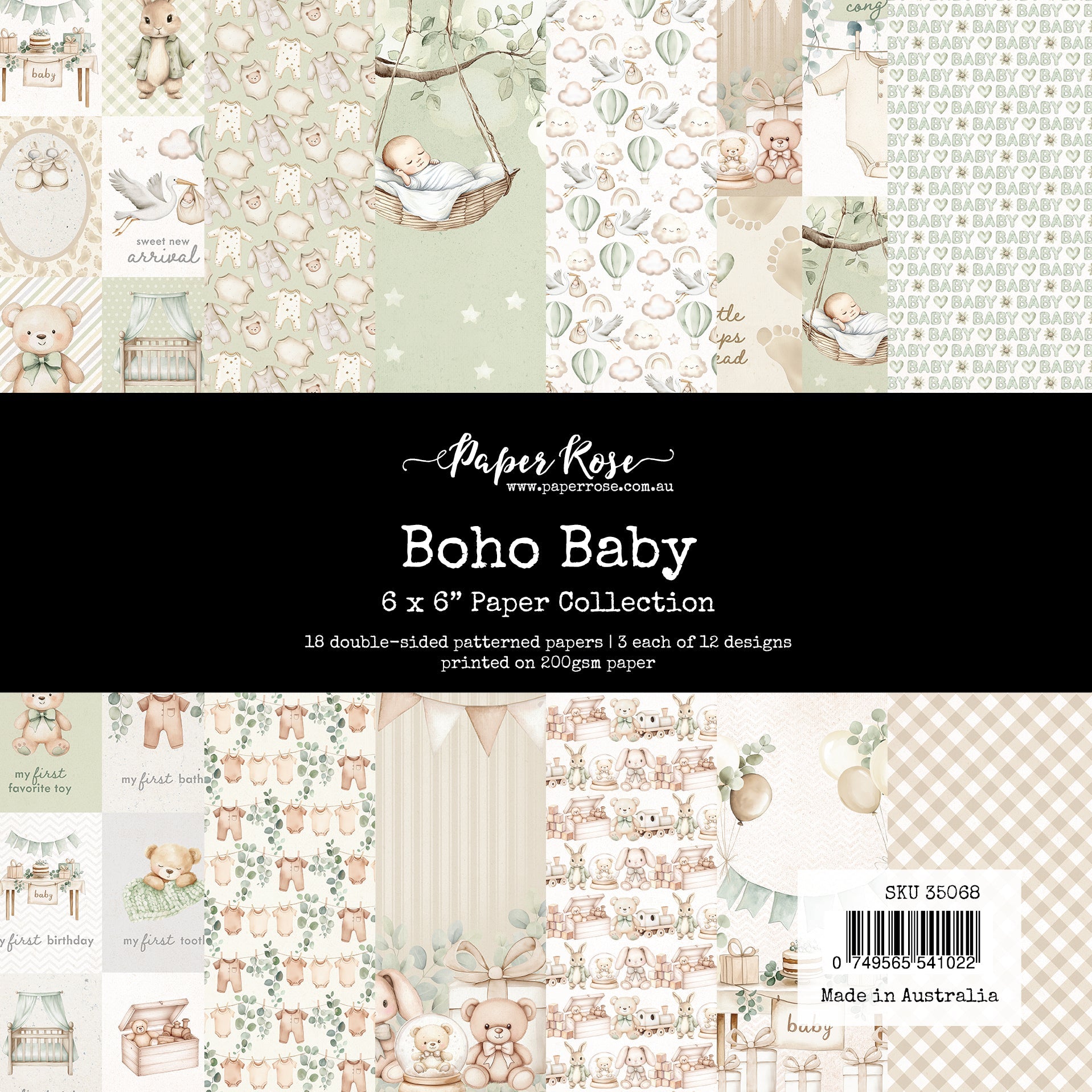 Boho Baby 6x6 Paper Collection 35068