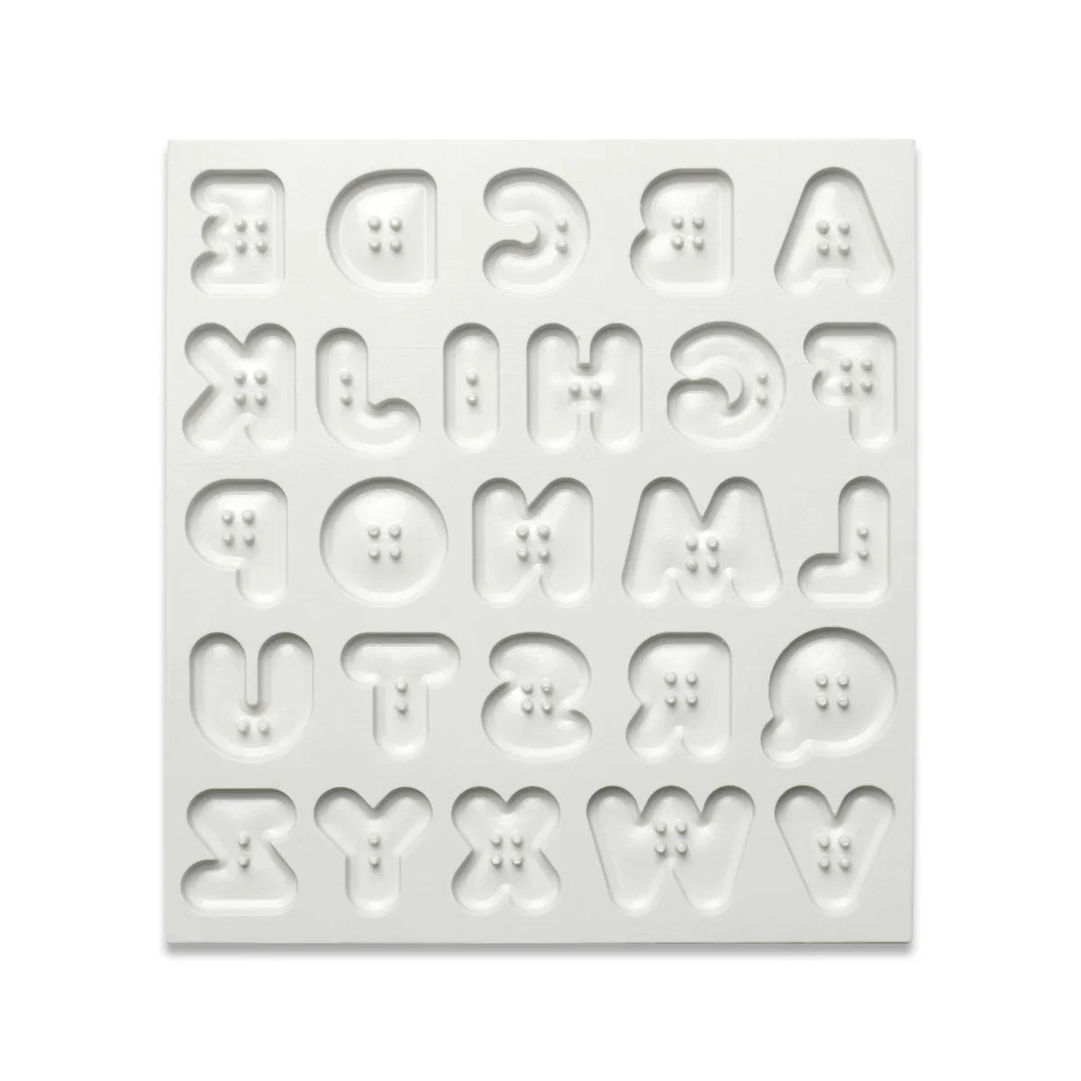 Button Alphabet Silicone Mould