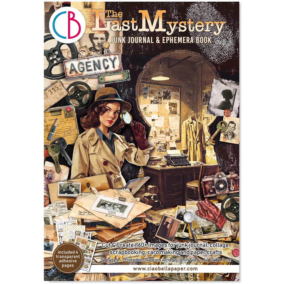 The Last Mystery Junk Journal & Ephemera Book A4 32/Pkg