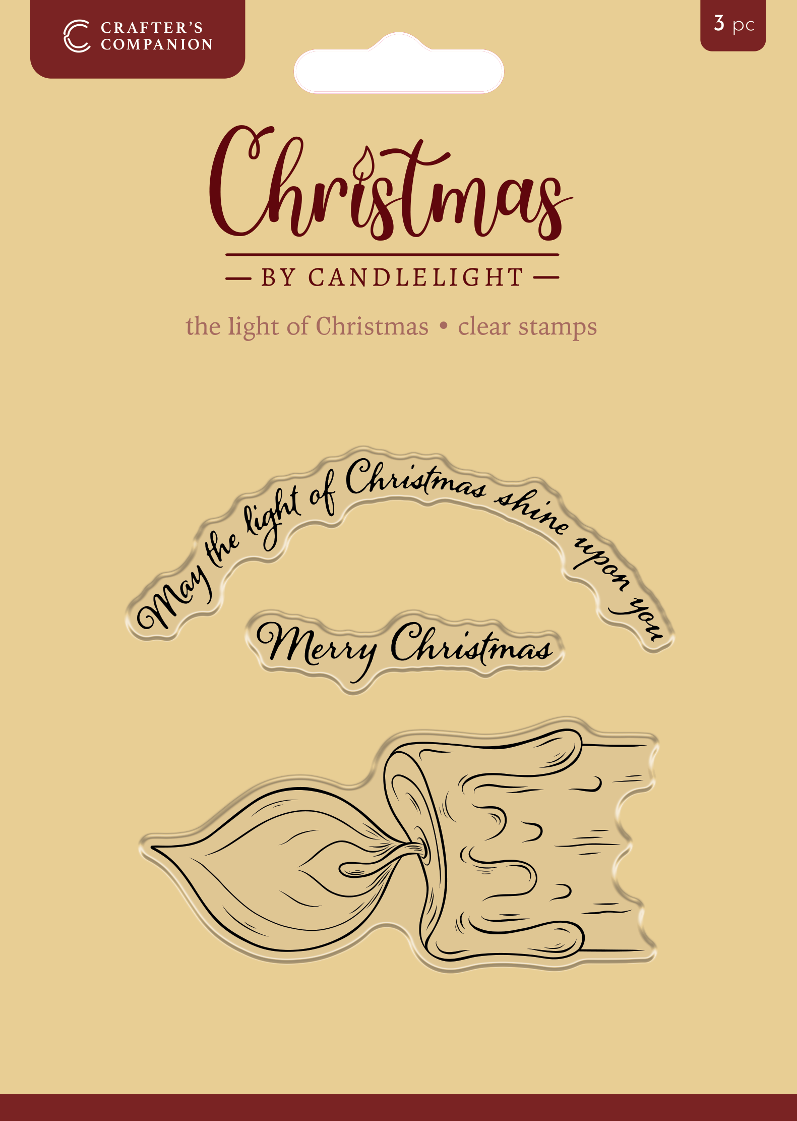 Christmas by Candlelight Clear Acrylic Stamp Set - The Light of Christmas