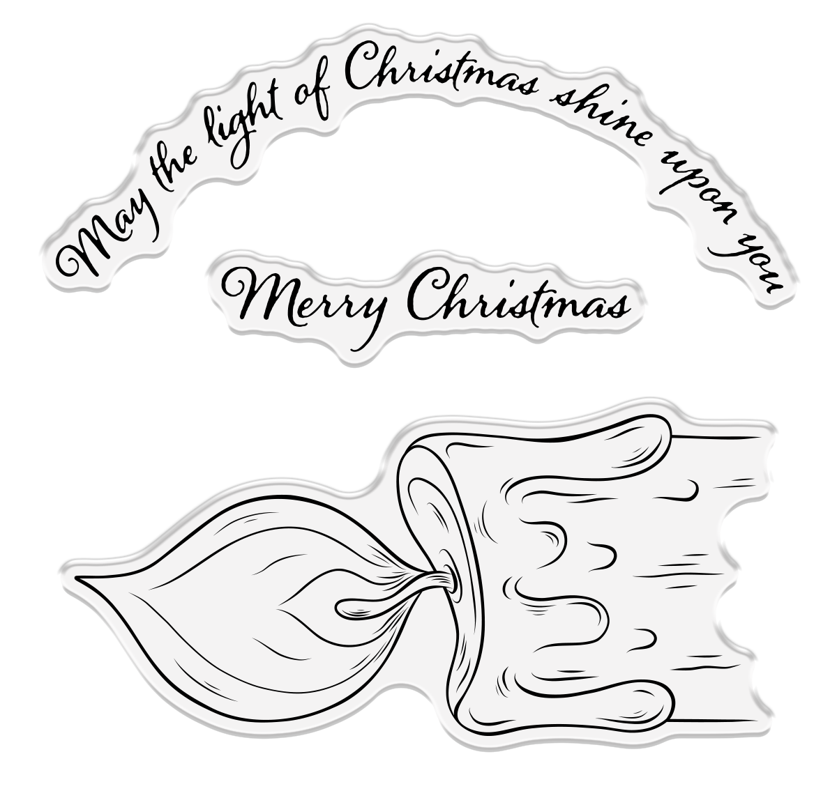 Christmas by Candlelight Clear Acrylic Stamp Set - The Light of Christmas