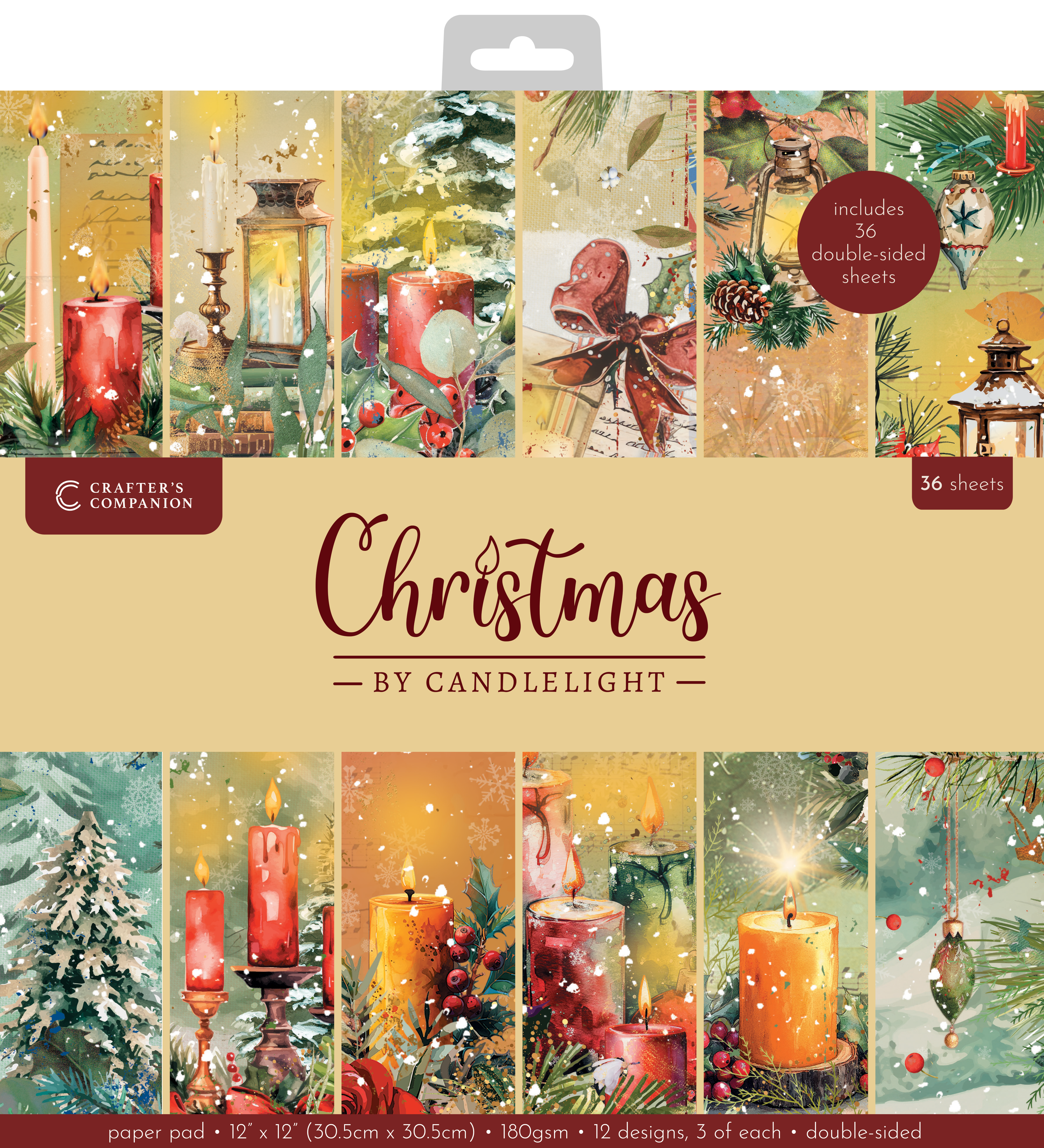 Christmas by Candlelight 12” x 12” Paper Pad