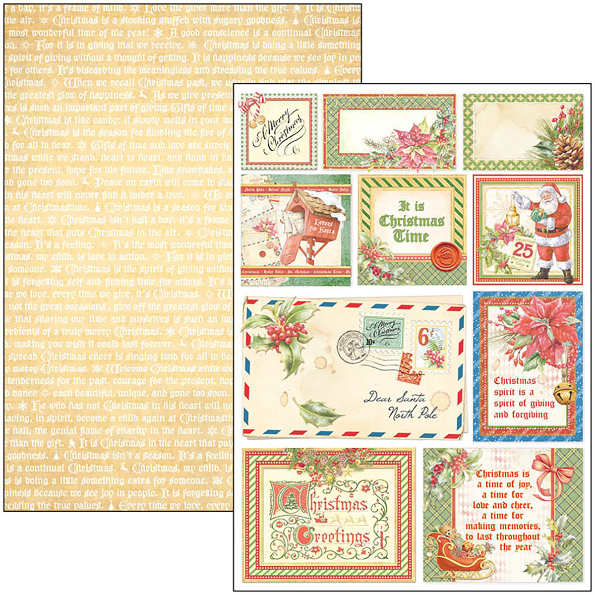 Ciao Bella Dear Santa Creative Pad A4 9/Pkg