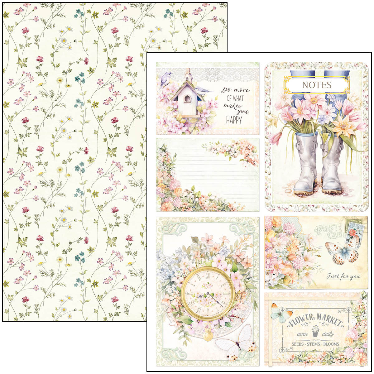 Flower Shop Creative Pad A4 9/Pkg