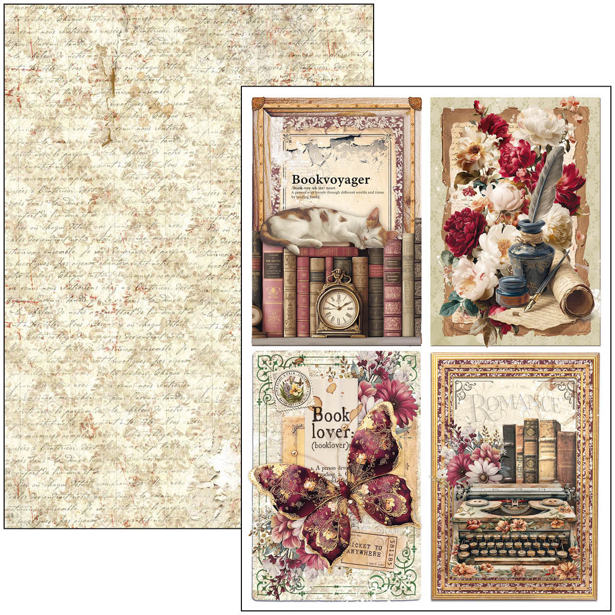Book Lovers Creative Pad A4 9/Pkg