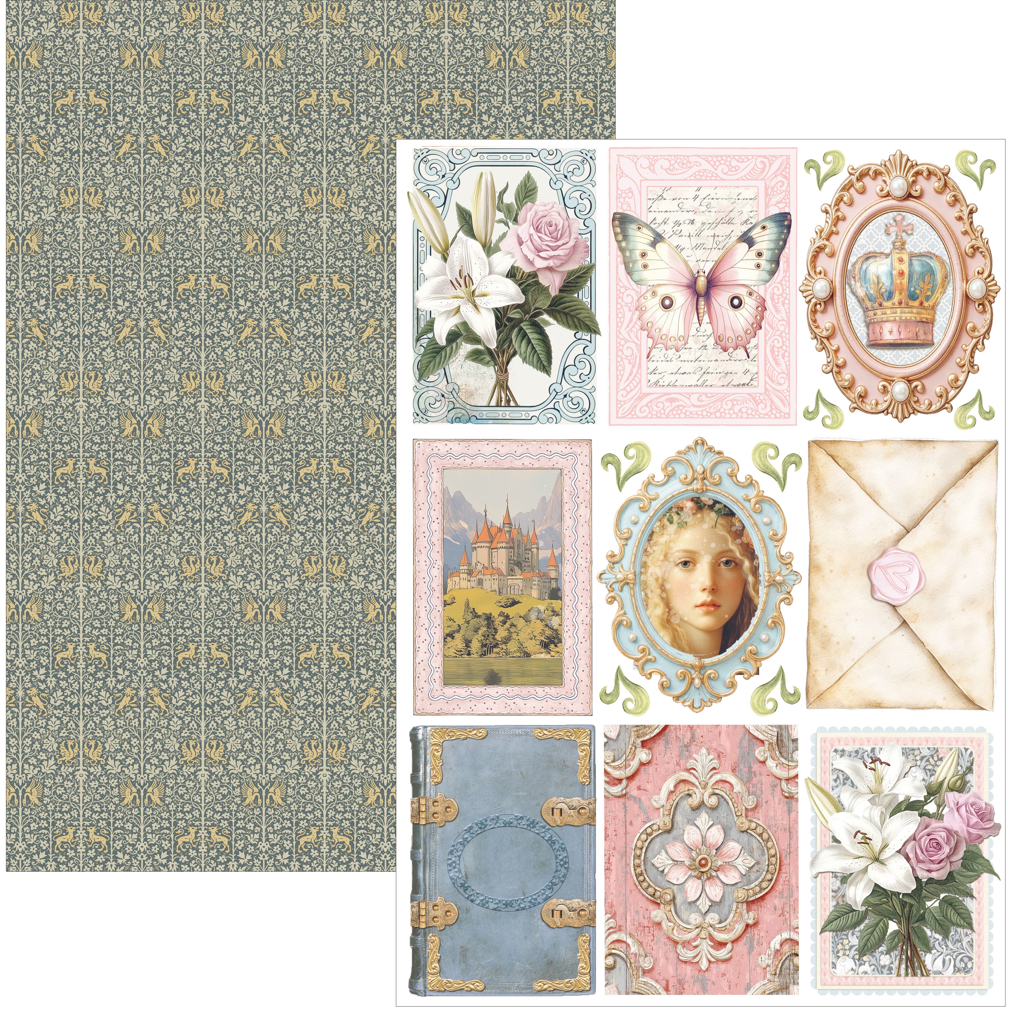 Courtly Love Creative Pad A4 9/Pkg