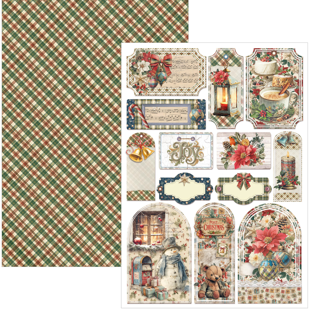 Merry & Bright Creative Pad A4 9/Pkg