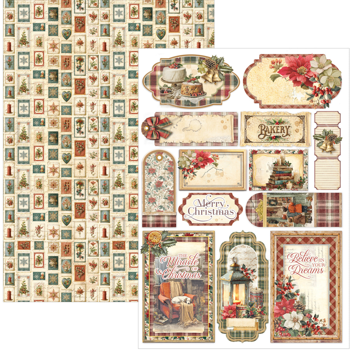 Merry & Bright Creative Pad A4 9/Pkg