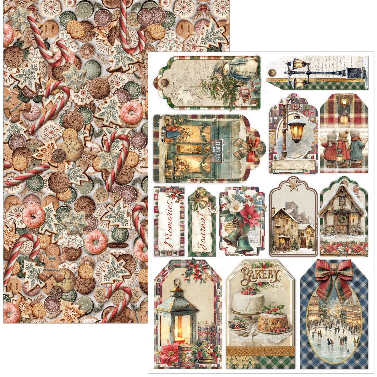Merry & Bright Creative Pad A4 9/Pkg