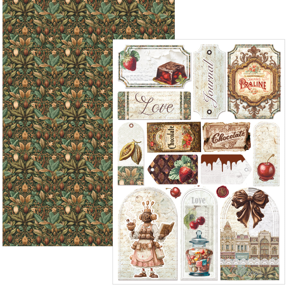 Chocolate Wanderlust Creative Pad A4 9/Pkg