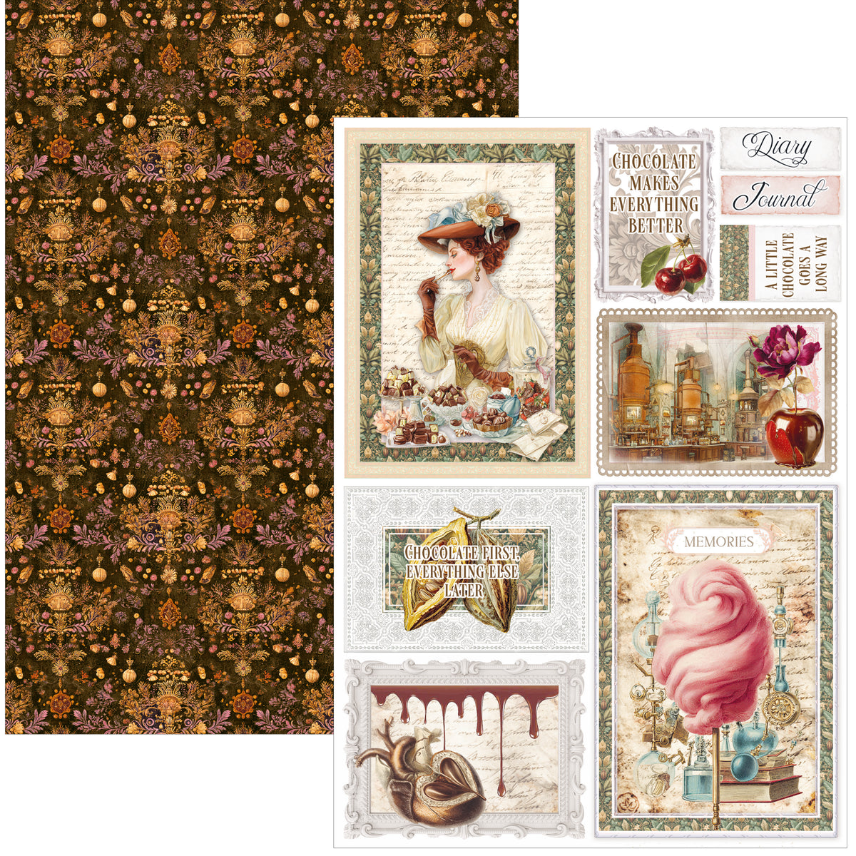 Chocolate Wanderlust Creative Pad A4 9/Pkg