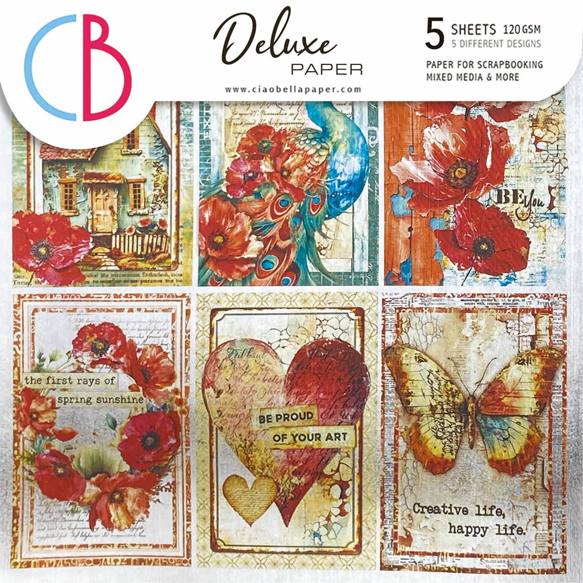 Deluxe Majestic Dream Paper Silver
 6"x6" 5/Pkg