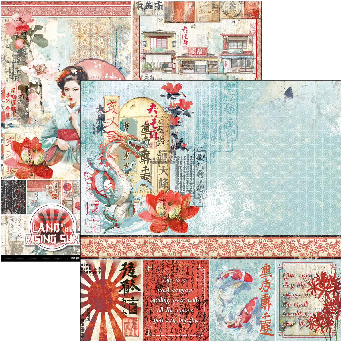 Land Of The Rising Sun Pad 8"x8" 12/Pkg