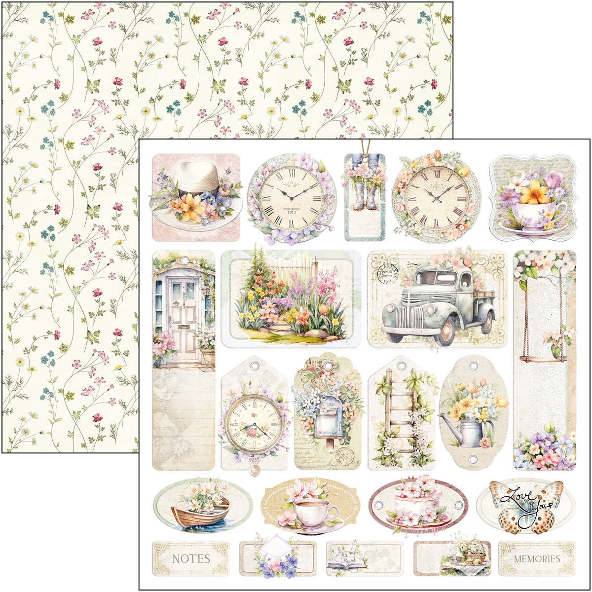 Flower Shop Pad 8"x8" 12/Pkg