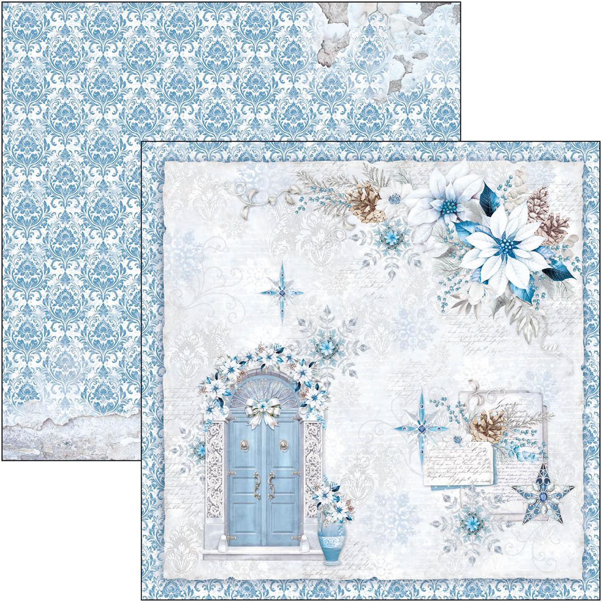 Elegance of Blue Pad 8"x8" 12/Pkg