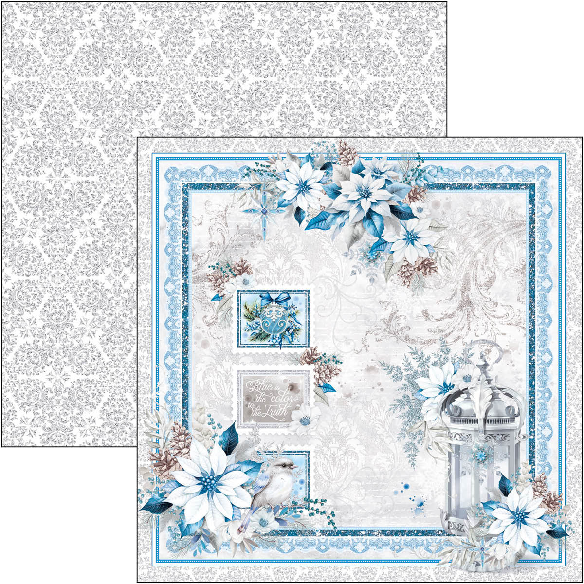 Elegance of Blue Pad 8"x8" 12/Pkg