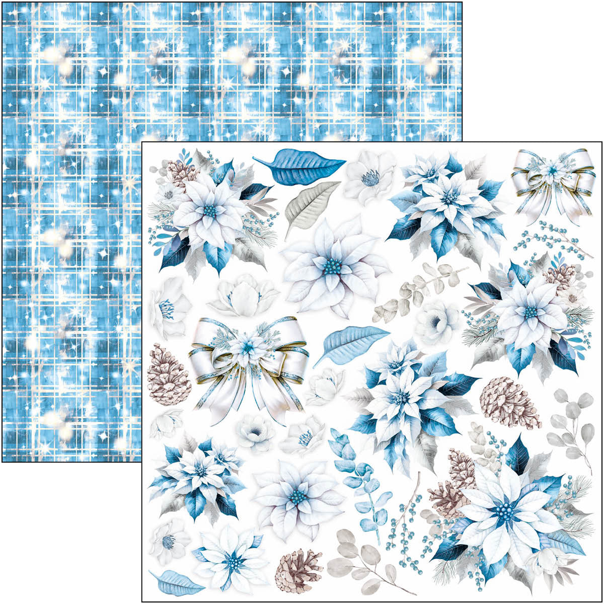 Elegance of Blue Pad 8"x8" 12/Pkg