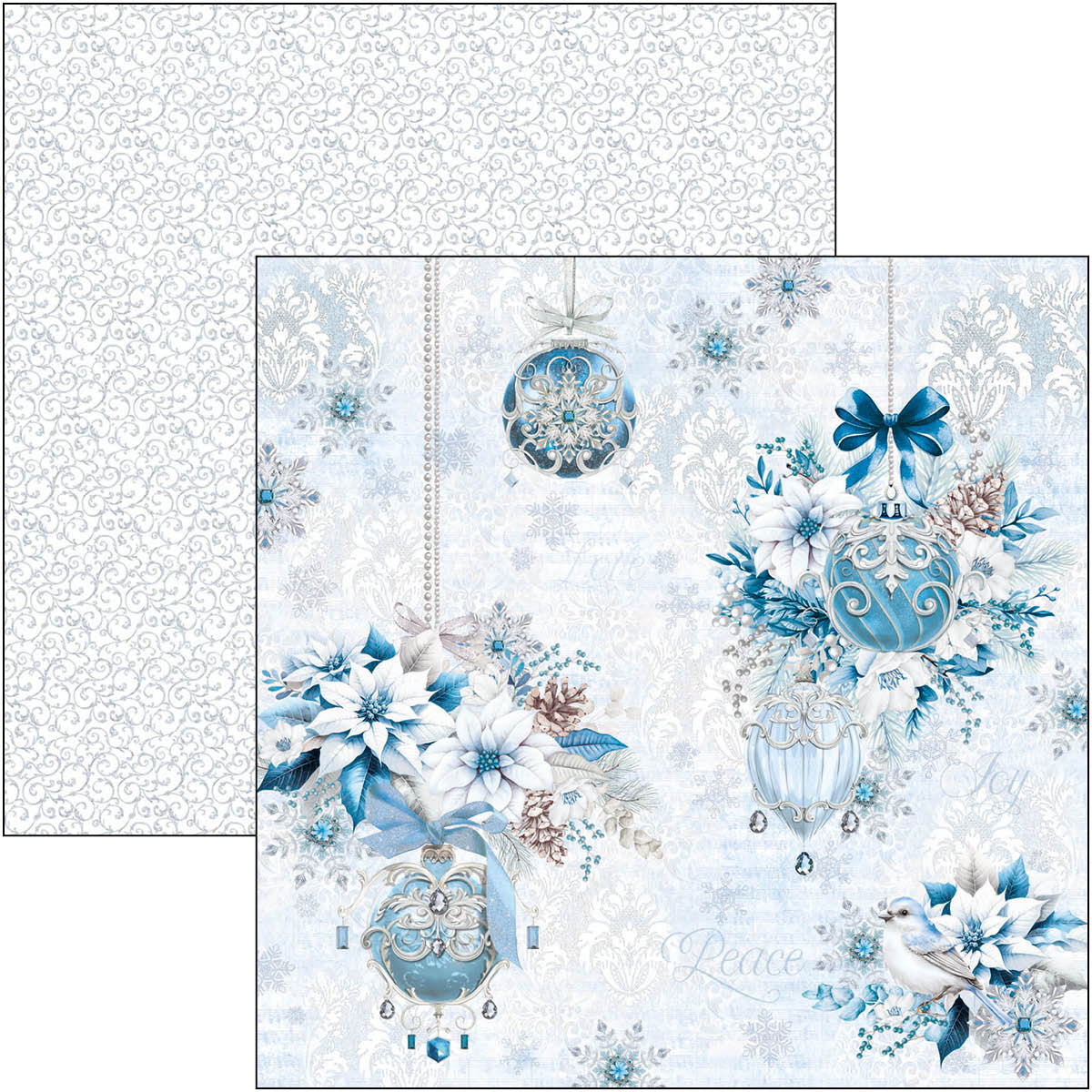 Elegance of Blue Pad 8"x8" 12/Pkg