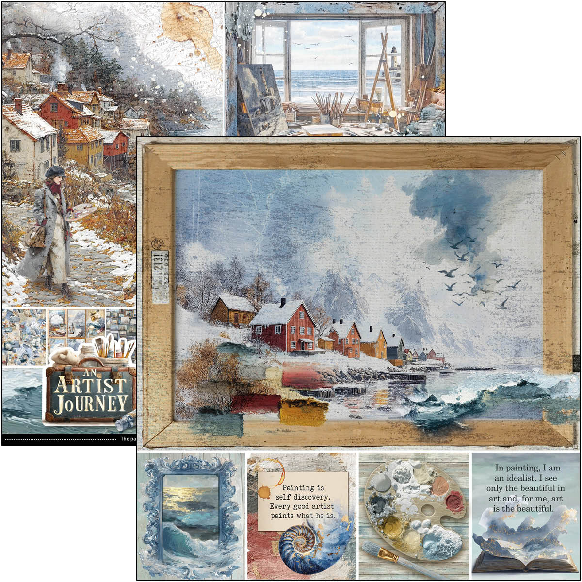 An Artist Journey Pad 8"x8" 12/Pkg